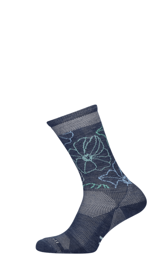 Petal Power Crew Dames Wandelsokken Klasse 1 Denim