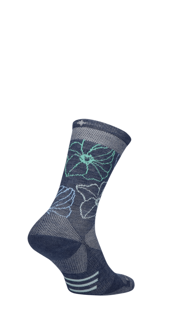 Petal Power Crew Dames Wandelsokken Klasse 1 Denim