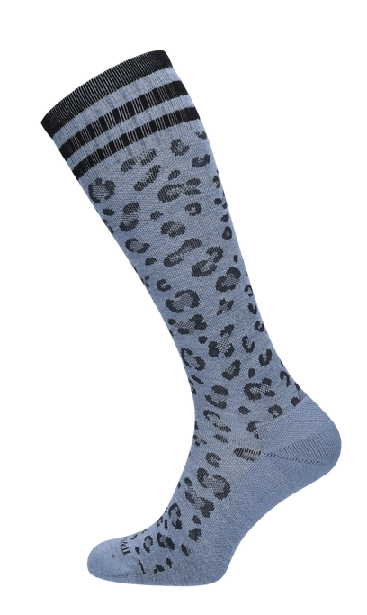 Leopard Dames Compressiekousen Klasse 1 Bluestone