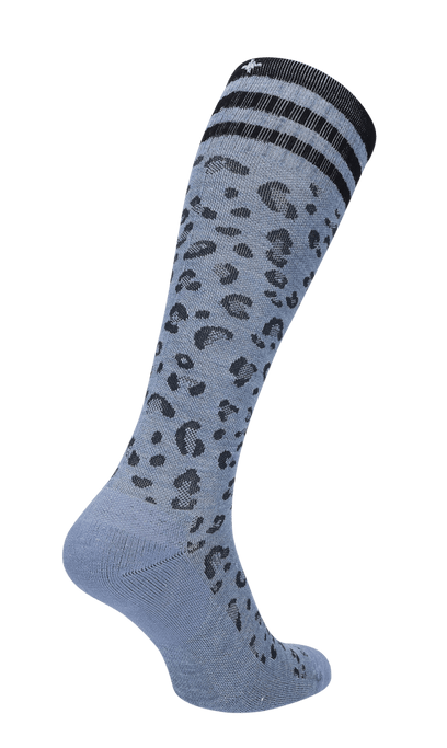 Leopard Dames Compressiekousen Klasse 1 Bluestone