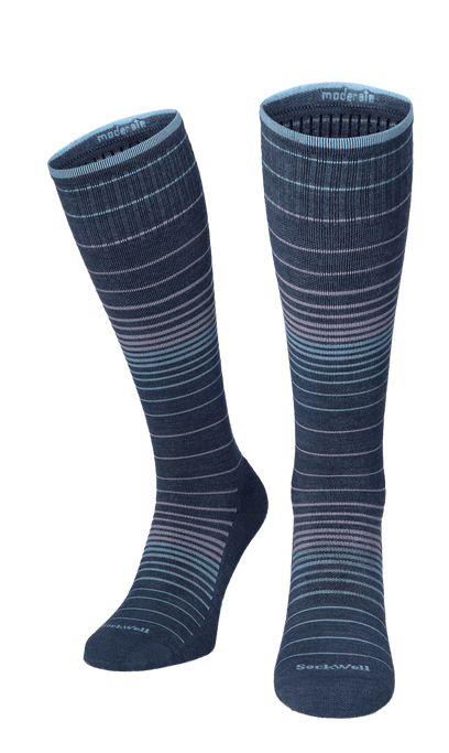 Full Stripe Dames Compressiekousen Klasse 1 Denim