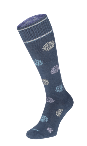 Full Bloom Dames Compressiekousen Klasse 1 Denim