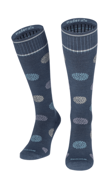 Full Bloom Dames Compressiekousen Klasse 1 Denim