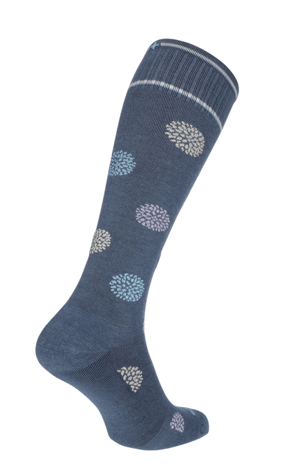 Full Bloom Dames Compressiekousen Klasse 1 Denim