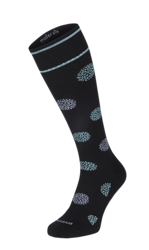 Full Bloom Dames Compressiekousen Klasse 1 Black