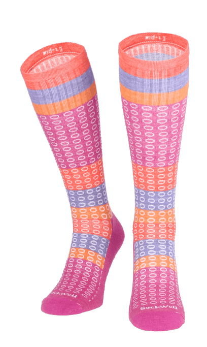 Full Circle Dames Compressiekousen Klasse 1 Raspberry