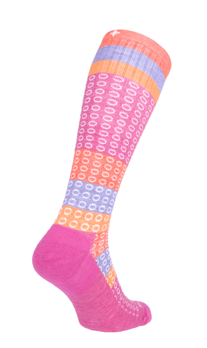 Full Circle Dames Compressiekousen Klasse 1 Raspberry