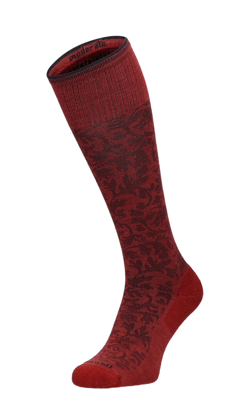 Damask Dames Compressiekousen klasse 1 Red Rock