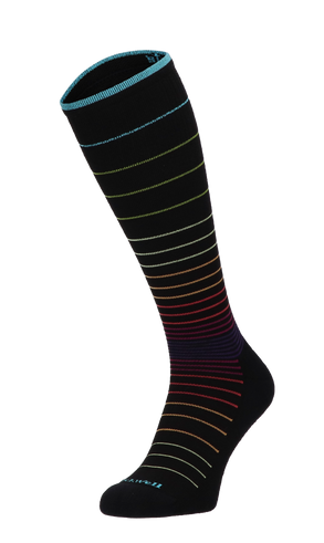 Circulator Dames Compressiekousen Klasse 1 Black Stripe