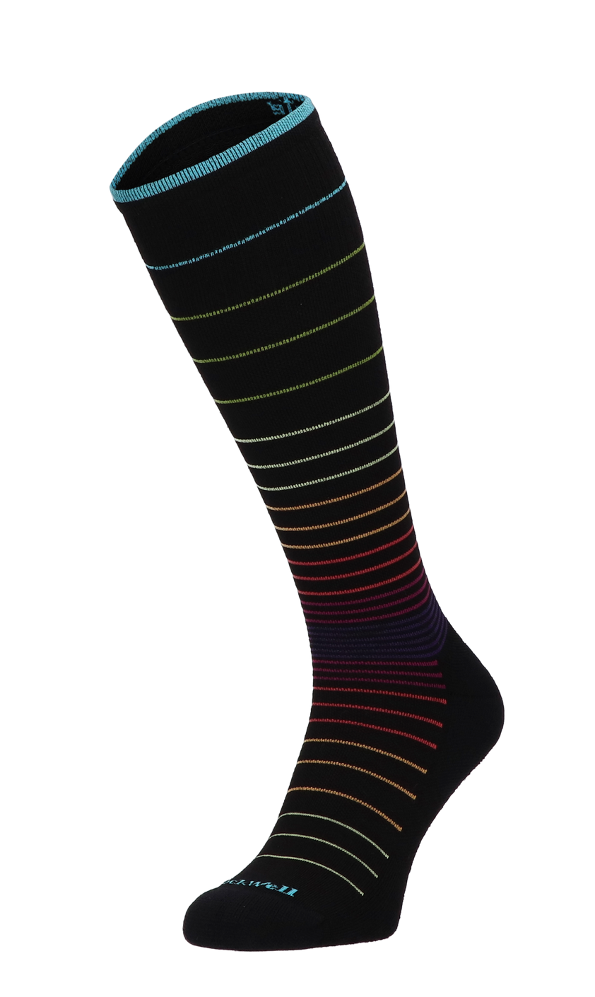 Circulator Dames Compressiekousen Klasse 1 Black Stripe