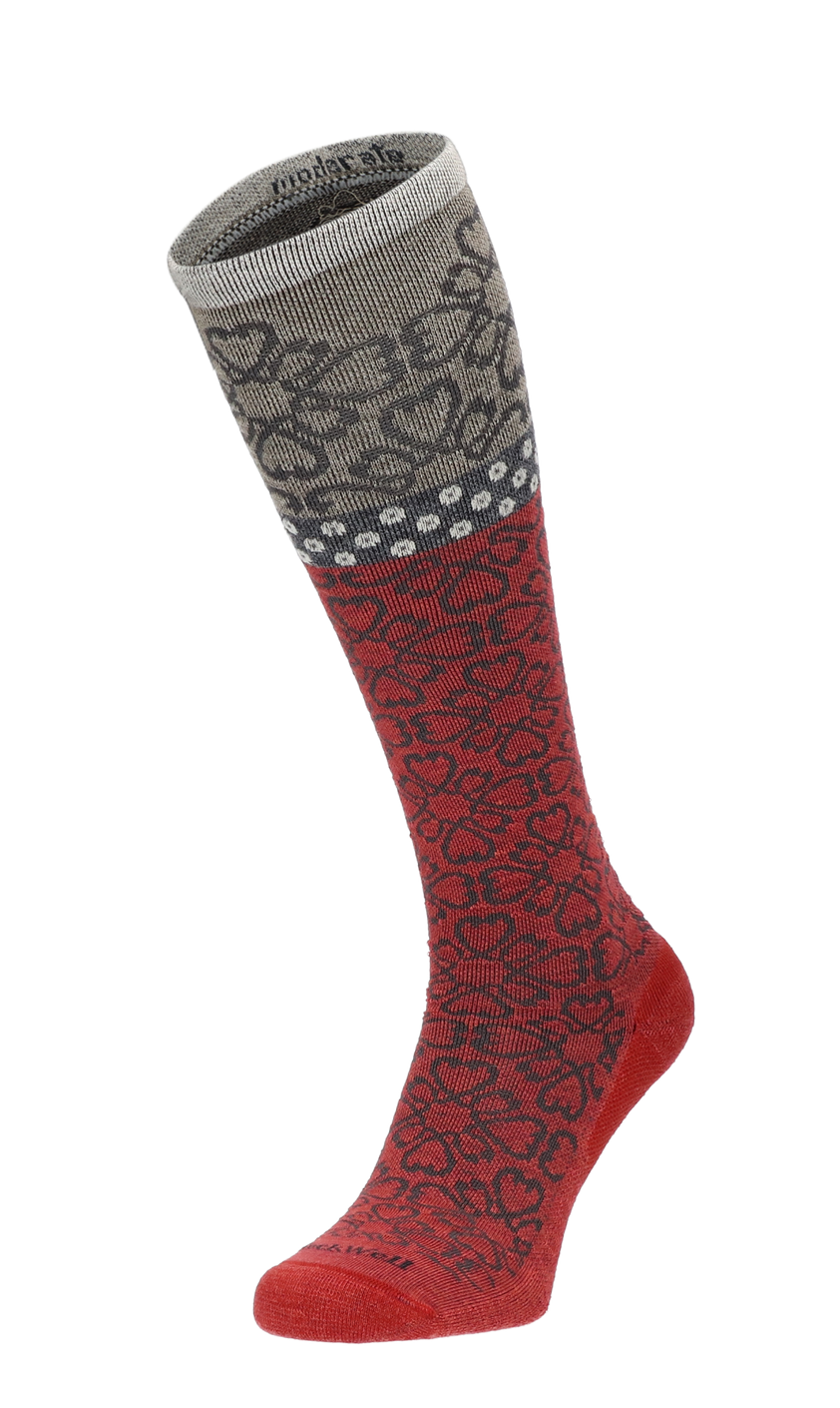 Botanical Dames Compressiekousen Klasse 1 Red Rock