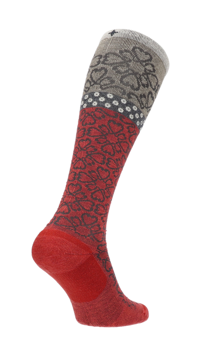 Botanical Dames Compressiekousen Klasse 1 Red Rock