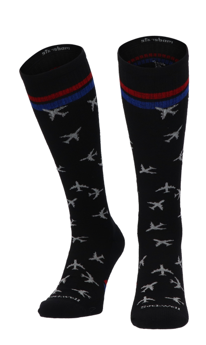 In Flight Heren Compressiekousen Klasse 1 Black