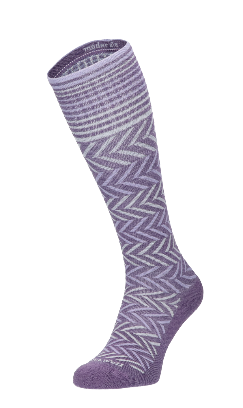 Chevron Dames Compressiekousen Klasse 1 Plum