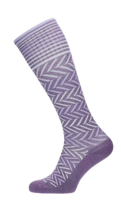 Chevron Dames Compressiekousen Klasse 1 Plum