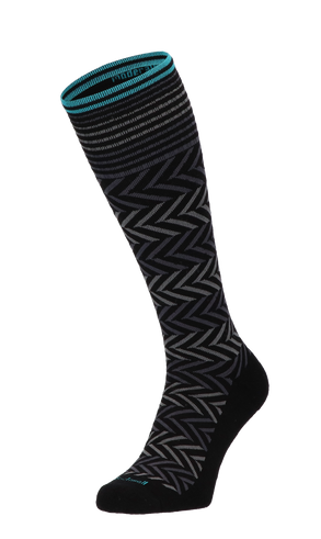 Chevron Dames Compressiekousen Klasse 1 Black