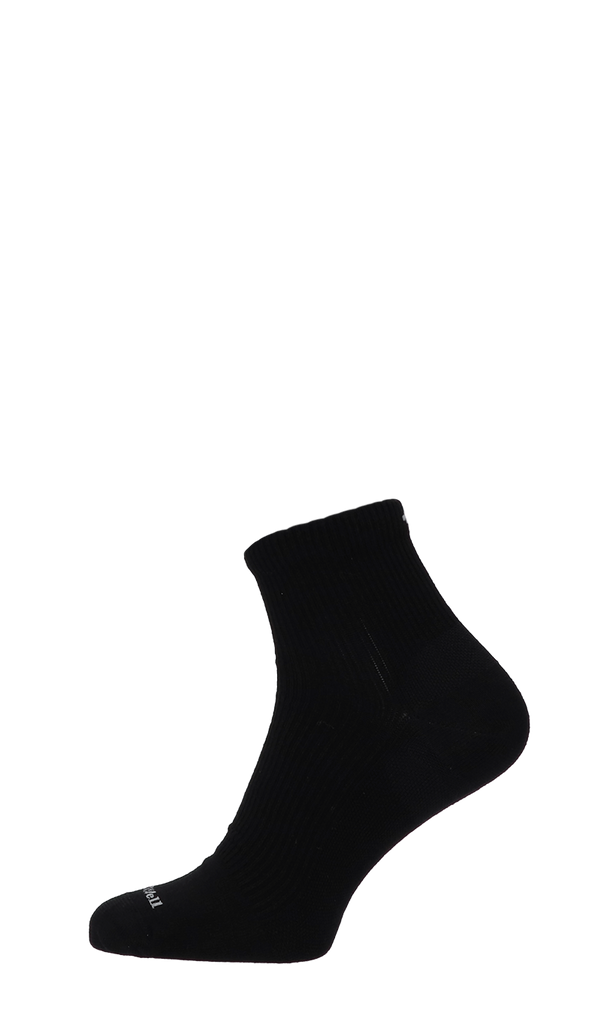Plantar Relief Quarter Heren Hielspoor Sokken Klasse 2 Black Solid