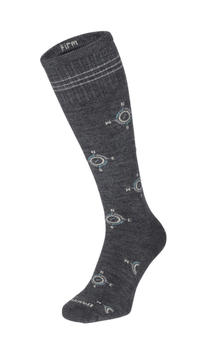 The Guide Heren Compressiekousen Klasse 2 Charcoal