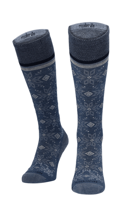 Winterland Dames Compressiekousen Klasse 1 Denim